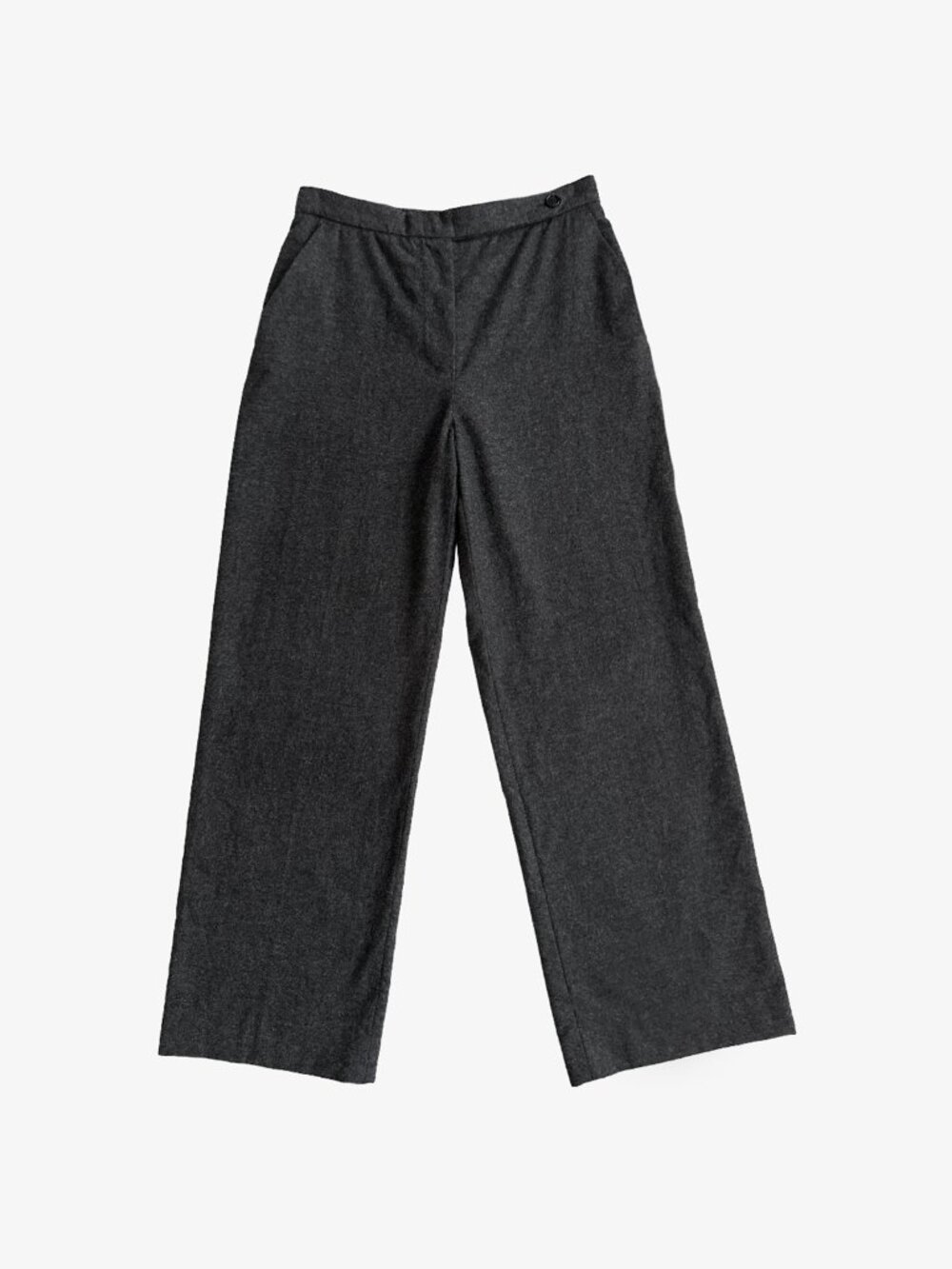 Vintage Gray Wool Blend Crop Straight Leg Trouser Pants by Max Mara